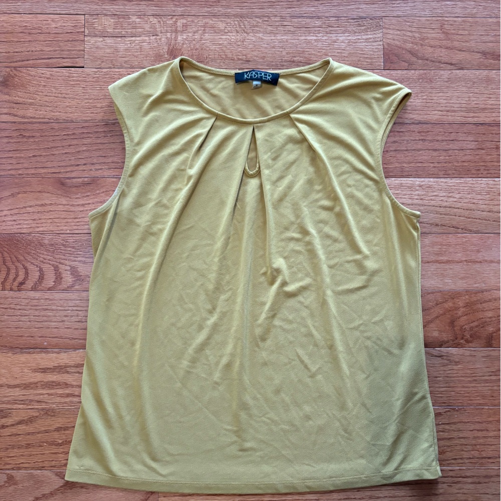 Kasper Mustard Yellow Blouse